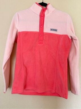 Columbia Women’s Pink Colorblock Fleece Pullover